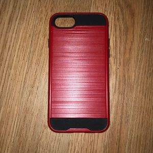 IPhone 6, IPhone 7, IPhone 8 Red and Black Case